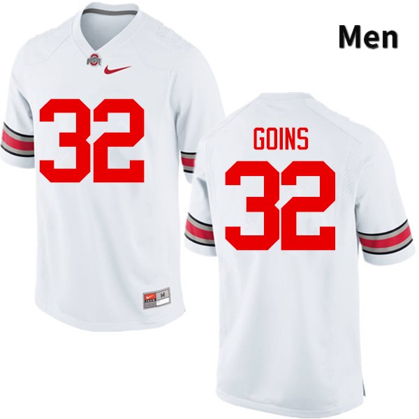 Ohio State Buckeyes Elijaah Goins Men's #32 White Game Stitched College Football Jersey